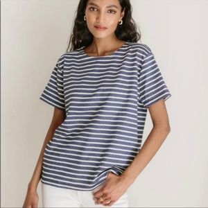 Jenni Kayne x Saint James La Rue Navy and white stripe